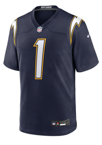 Los Angles Chargers Johnston Blue Jersey