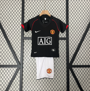 Manchester United Retro Away Kids Kit 2007/08