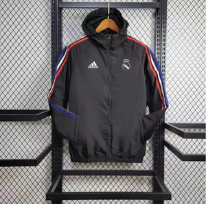 Real Madrid 24/25 Black Windbreaker