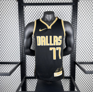 Dallas Mavericks Doncic Black Jersey