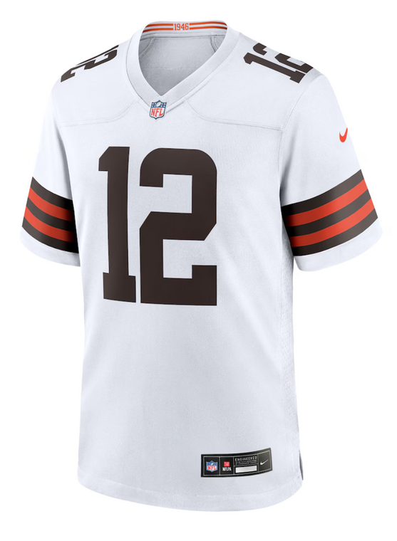 Cleveland Browns Sanders White Jersey
