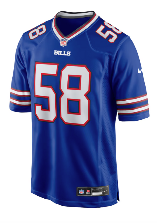 Buffalo Bills Matt Milano Blue Jersey