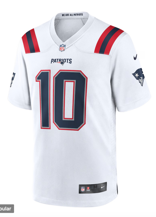 New England Patriots White Maye Jersey