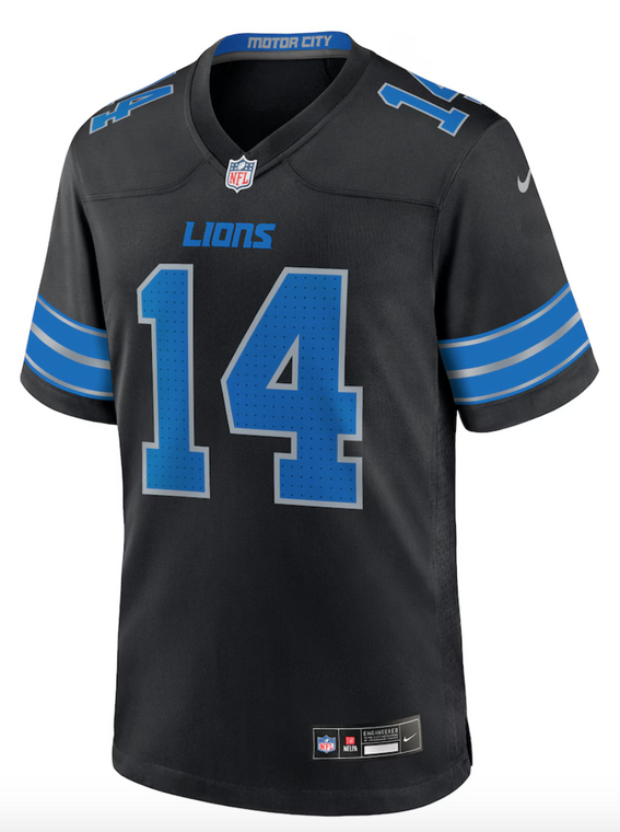 Detroit Lions St. Brown Black Jersey
