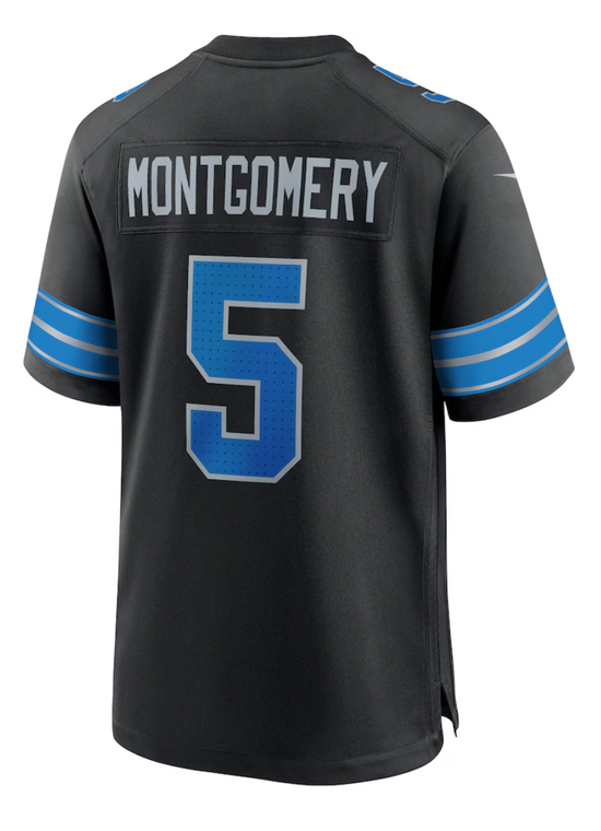 Detroit Lions Montgomery Black Jersey