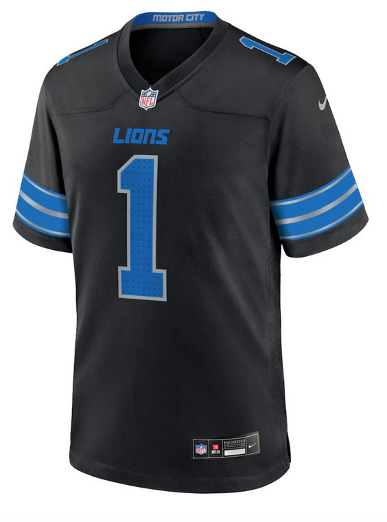 Detroit Lions Williams Black Jersey