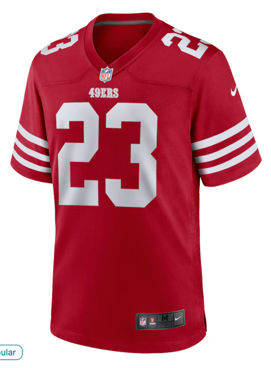 San Fransisco Christian McCaffrey Jersey