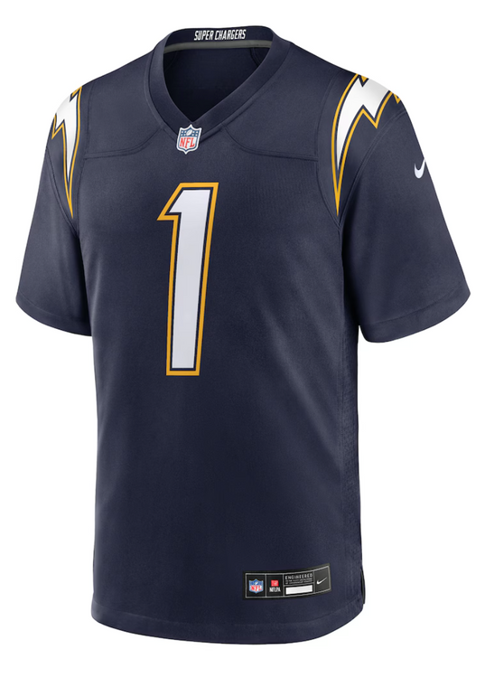 Los Angles Chargers Johnston Blue Jersey