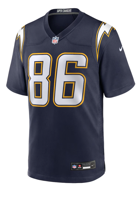 Los Angles Chargers Oronde Gadsden  Blue Jersey