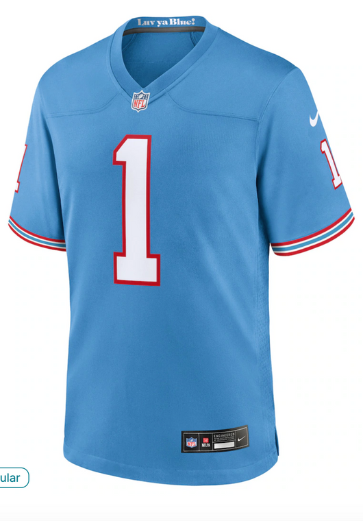 Tennessee Titans Ward Light Blue Jersey