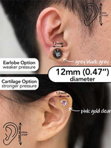 Keloid compression earrings