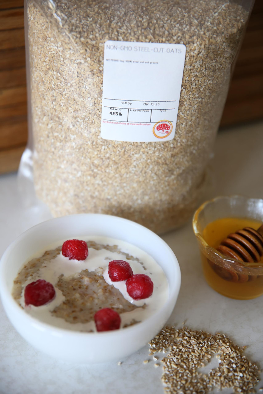 Steel-Cut Oats, Groats Kauffman Orchards in Pennsylvania