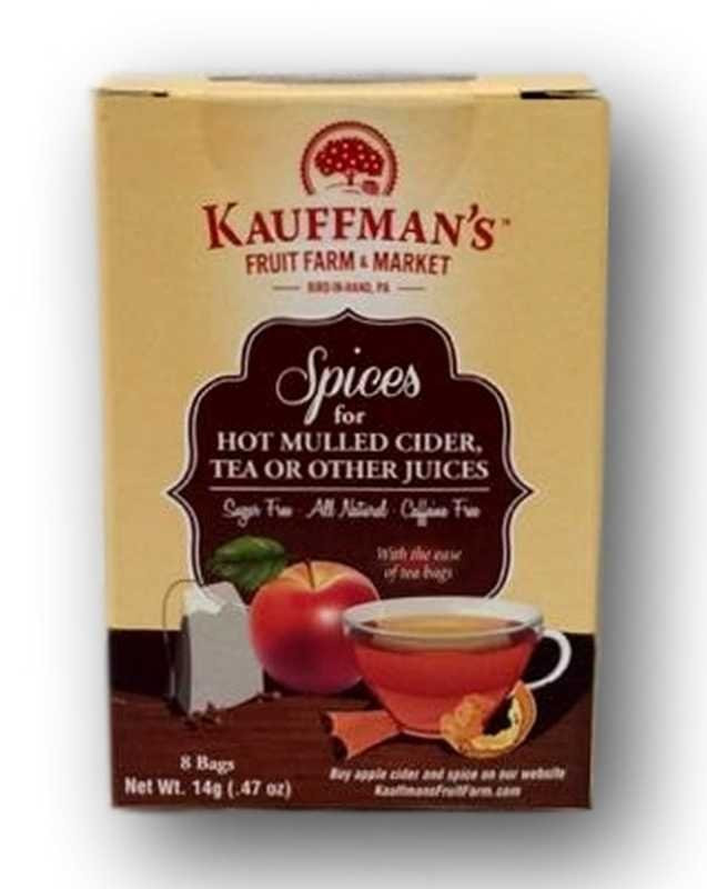 Kauffman Orchards Spice Bags for Hot Mulled Cider, 8 Count (Pack