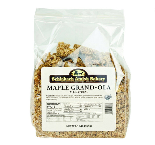 Schlabach Amish Bakery All-Natural Maple Grand-Ola Granola, 16 Oz.