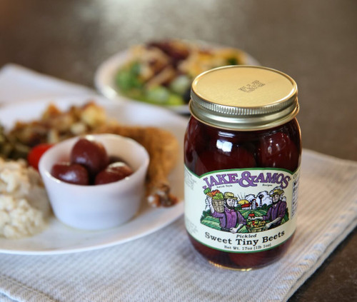 Jake & Amos Pickled Sweet Tiny Beets, 16 oz. Jar