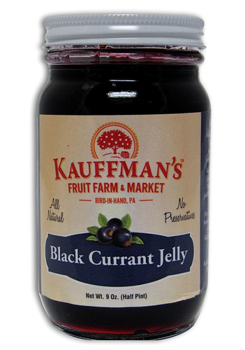 Black Currant Jelly, All Natural, No Preservatives, 9 Oz.