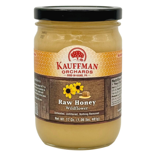 Kauffman Orchards Raw Wildflower Honey, Unheated and Unfiltered