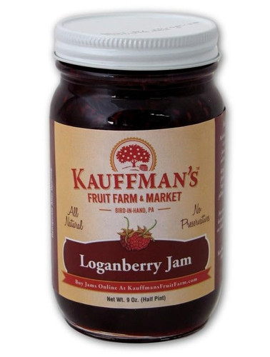 All-Natural Loganberry Jam, No Preservatives, 9 oz. Jar