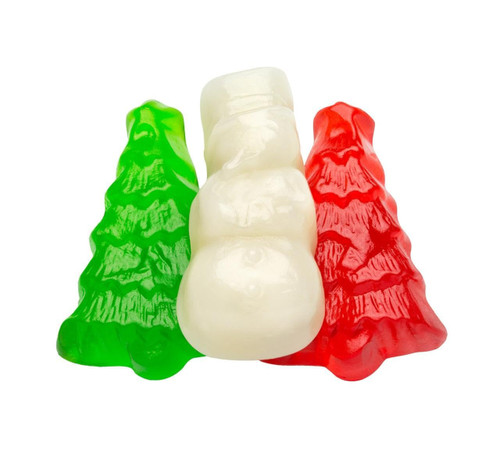Kauffman Orchards Gummi Trees and Snowmen, 1 Pound Bag