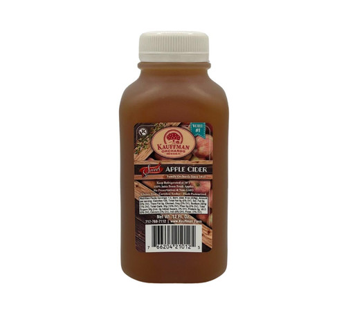 Kauffman Orchards Award-Winning Homemade Fresh-Pressed Apple Cider, Frozen for Shipping, Approximately 0.9 Gallon