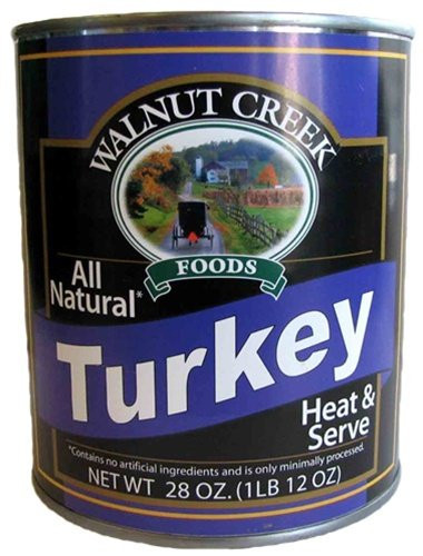 AmishTastes Walnut Creek Canned Boneless Turkey Pieces, All Natural, Heat & Serve