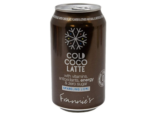 Frannie's Sparkling Cold Coco Latte, Packed With High-Density Foam, 12 Oz.