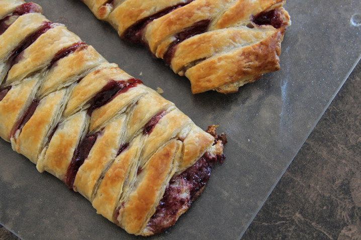 Boysenberry Cream Cheese Danish Braid