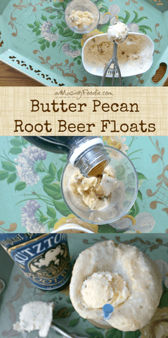 Butter Pecan Root Beer Floats