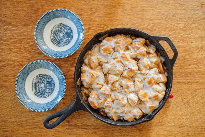 Salted Caramel Apple Pie Biscuit Bites