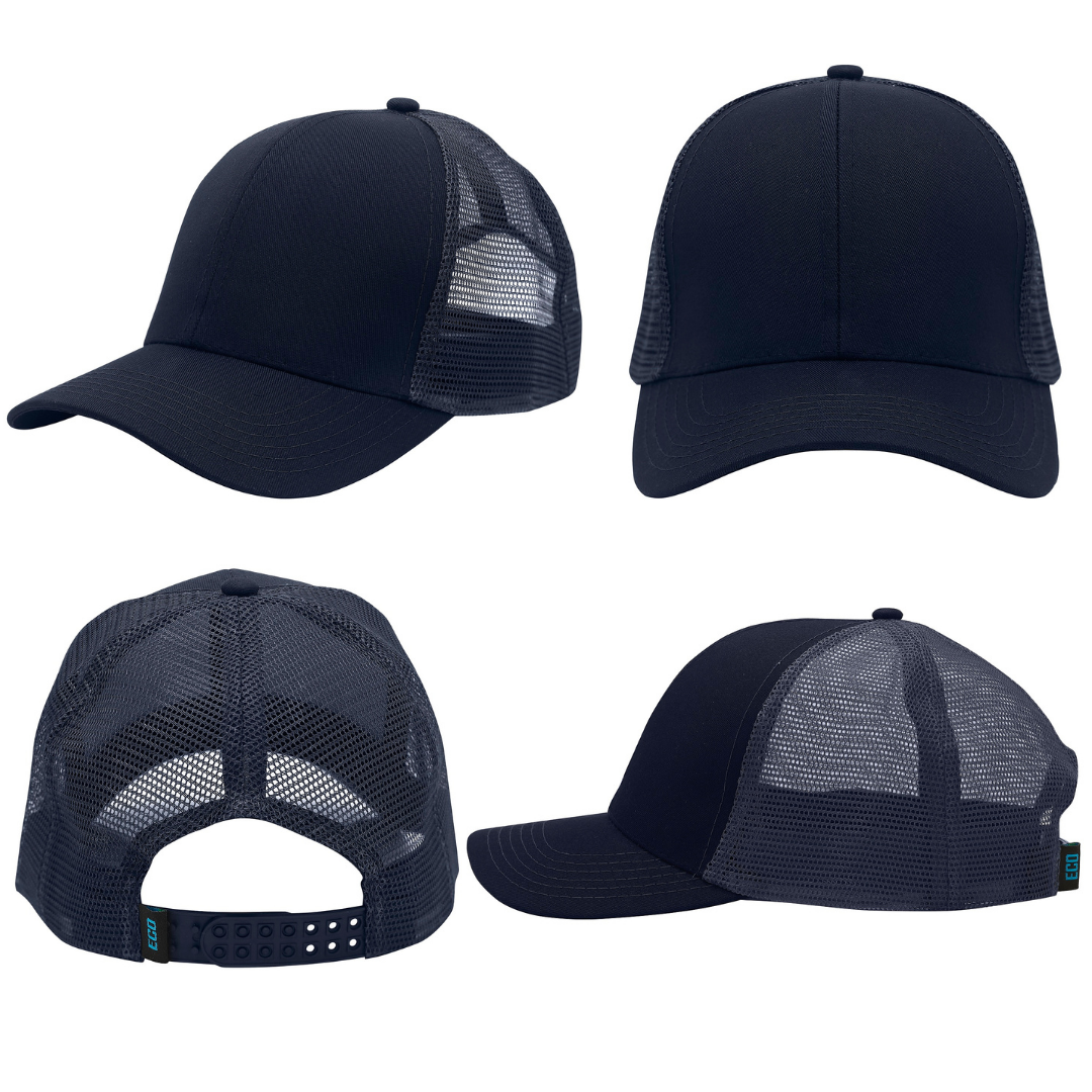 Recycled Breathable Poly Twill with Mesh Back Cap