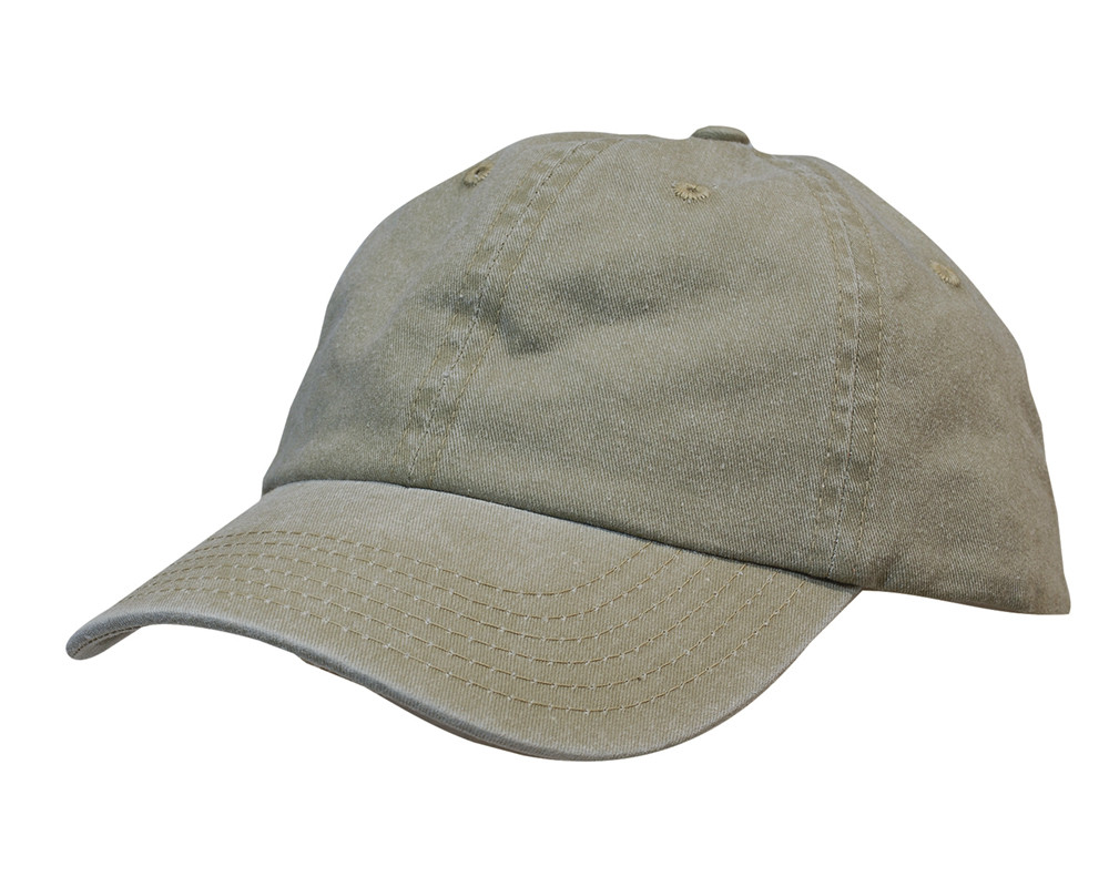 Enzyme Washed Pigment Dyed Cotton Twill Cap - Headwear USA