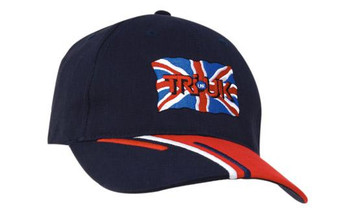 Brushed Cotton with Tri-Coloured Peak