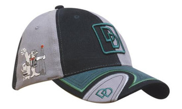 Brushed Heavy Cotton with Peak Insert, Trim & Tracing Embroidery Line