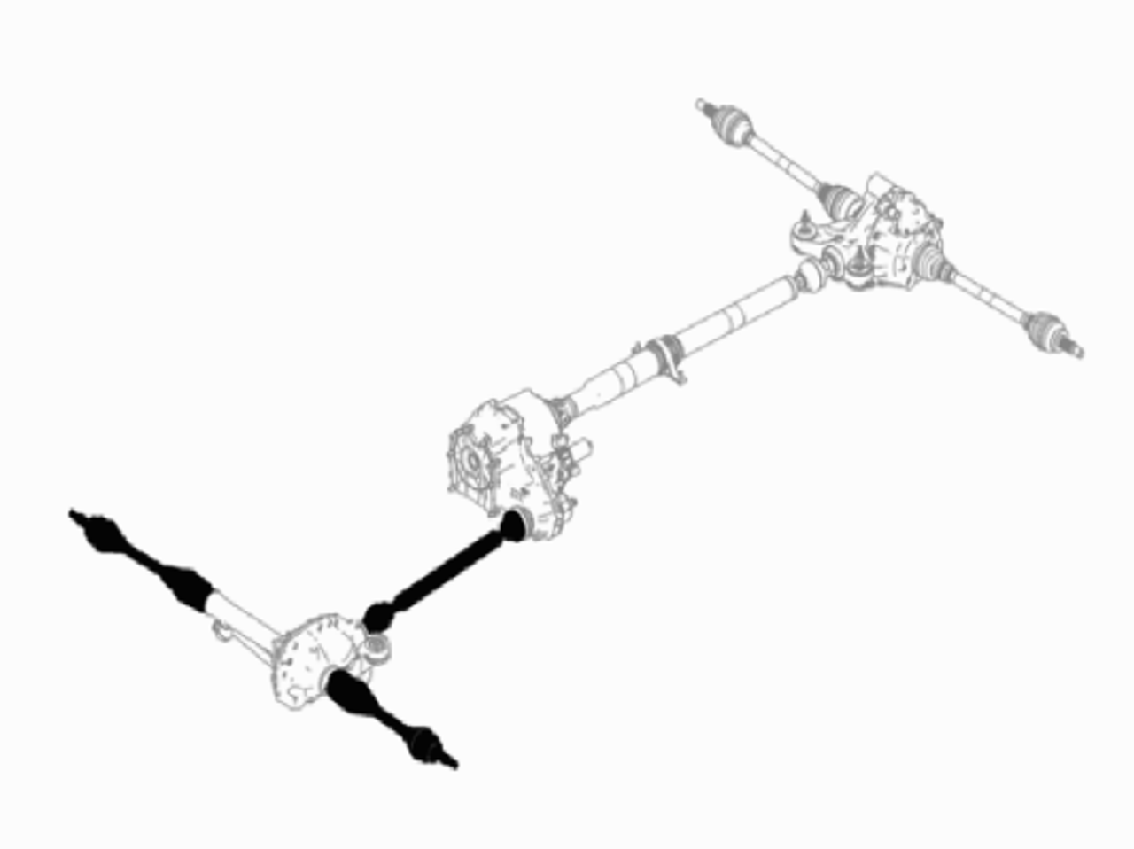 Front Axle and Driveshafts