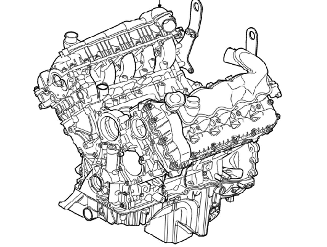 3.6 V8 32V DOHC EFi Diesel Coolant Hoses