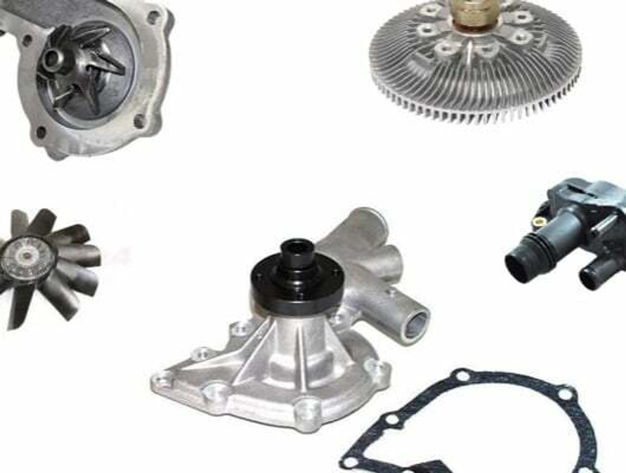 Water Pump, Housing, Viscous and Fan 