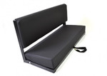 EXT002 - Two Man Bench Seat with Black Powder Coated Frame - Includes Brackets and Fixings - By Exmoor Trim - In Multiple Trim Options Image 3 Thumbnail
