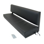 EXT006 - Three Man Bench Seat with Black Frame - By Exmoor Trim - Includes Brackets and Fixings - In Multiple Trim Options Image 15 Thumbnail
