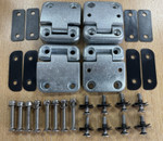 DA1070W - Full Front Door Hinge Kit for Defender (TD5 Style Heavy-Duty Door Hinges) with Stainless Steel Nut, Bolts and Plastic Shims Image 3 Thumbnail