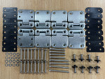 LRC1072 - Front and Rear Side Door Hinge Kit for Defender (TD5 Style Heavy-Duty Door Hinges) with Stainless Steel Nut, Bolts and Plastic Shims Image 3 Thumbnail