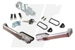 LRC10521 - Defender Front Door Handle Kit - Silver Aluminium - Fits Defender Push Button Doors - Single Key for All Doors and Ignition - Genuine Land Rover Ignition option available Image 2 Thumbnail