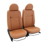 EXT308 - Pair of Post 2007 Defender Puma Heated Seats with Twin Stalk Headrest - Fits Defender 90 and 110 - Choice of Finishes Available - by Exmoor Trim Image 13 Thumbnail