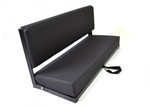 EXT002 - Two Man Bench Seat with Black Powder Coated Frame - Includes Brackets and Fixings - By Exmoor Trim - In Multiple Trim Options Image 4 Thumbnail