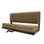 EXT002 - Two Man Bench Seat with Black Powder Coated Frame - Includes Brackets and Fixings - By Exmoor Trim - In Multiple Trim Options Image 5 Thumbnail