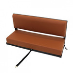EXT002 - Two Man Bench Seat with Black Powder Coated Frame - Includes Brackets and Fixings - By Exmoor Trim - In Multiple Trim Options Image 9 Thumbnail