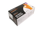 GA9000O - Powder Free Nitrile Gloves - Heavy Duty - Powerhold Diamond Grip - Box of 100 - Orange Image 3 Thumbnail