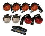 DA1077 - Full Vehicle Light Kit (4 Indicator, 2 Stop, 2 Side) - For Defender (up to 1994) and Land Rover Series Image 3 Thumbnail
