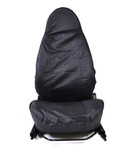 EXT018-10 - Modular Seat Covers (Pair) - Defender 1987-2016 - Black Waterproof Nylon - By Exmoor Trim Image 11 Thumbnail