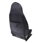 EXT018-10 - Modular Seat Covers (Pair) - Defender 1987-2016 - Black Waterproof Nylon - By Exmoor Trim Image 8 Thumbnail