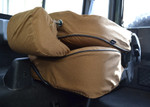 EXT019-14 - EXT019-63 - Tumble Down Canvas Seat Covers (Pair) - Defender from 2007 onwards - Sand - By Exmoor Trim Image 3 Thumbnail